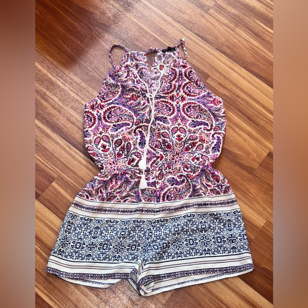 Vibrant Paisley Women's Romper